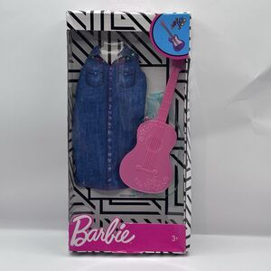 2019 Barbie Career Fashion Pack Pet Musician With Pink Guitar NIB